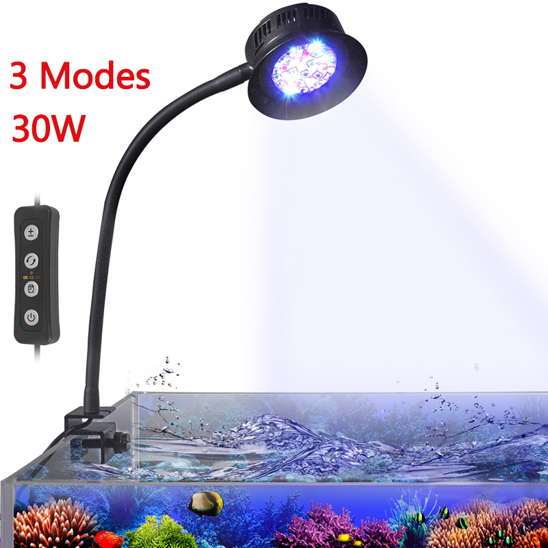 Marine Aquarium Timing - Lampu LED Akuarium 30W untuk Terumbu