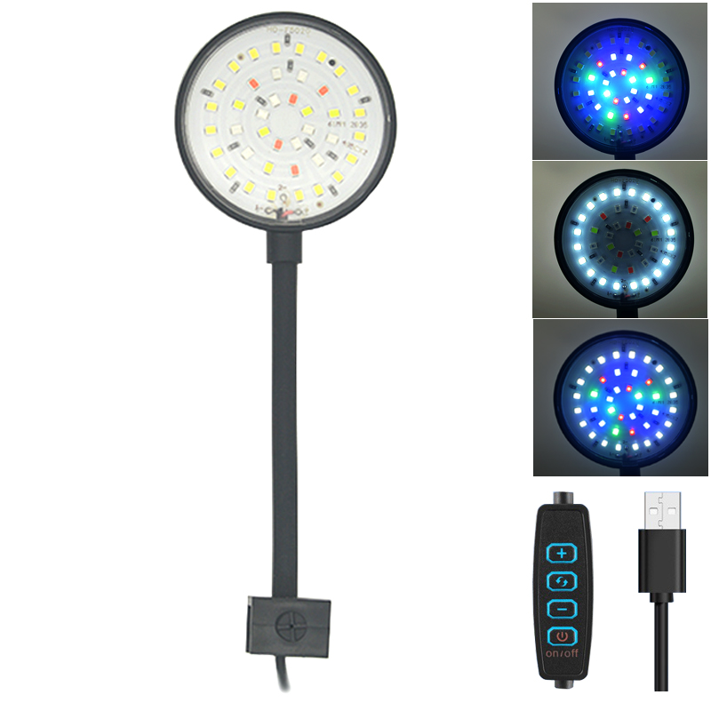 Lampu LED akuarium USB dekoras - Aquarium Marine Lights ulasan dan harga