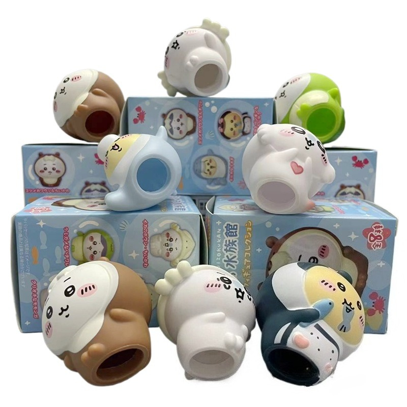 8pcs/Box Figurin Akuarium Chii - Aquarium And Marine ulasan dan harga