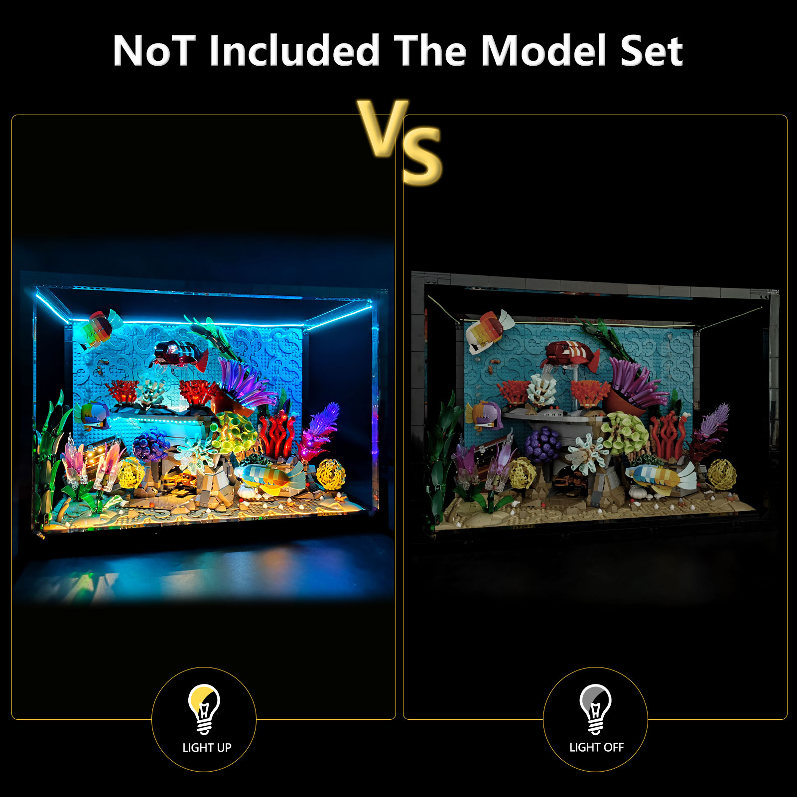 Kit Lampu LED LYBMTWF Kompatib - Aquarium Marine Lights ulasan dan harga