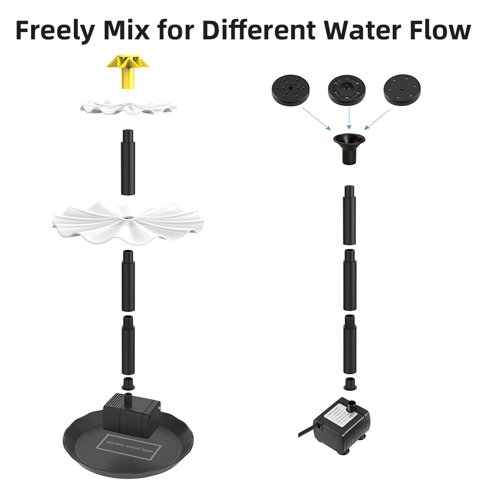Pompa Air Mancur tenaga surya  - Aquarium Marine Lights ulasan dan harga