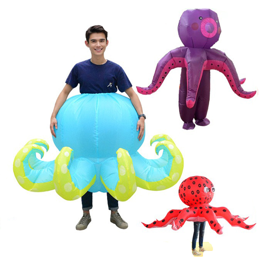 Kostum Inflatable Octopus untu - Aquarium Marine Parade ulasan dan harga