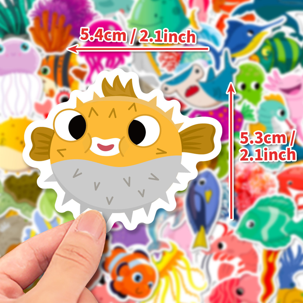 50 Buah Stiker Kehidupan Laut  - Aquarium And Marine ulasan dan harga