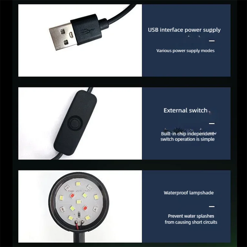 Lampu Klip Akuarium LED USB Tr - Aquarium Marine Lights ulasan dan harga