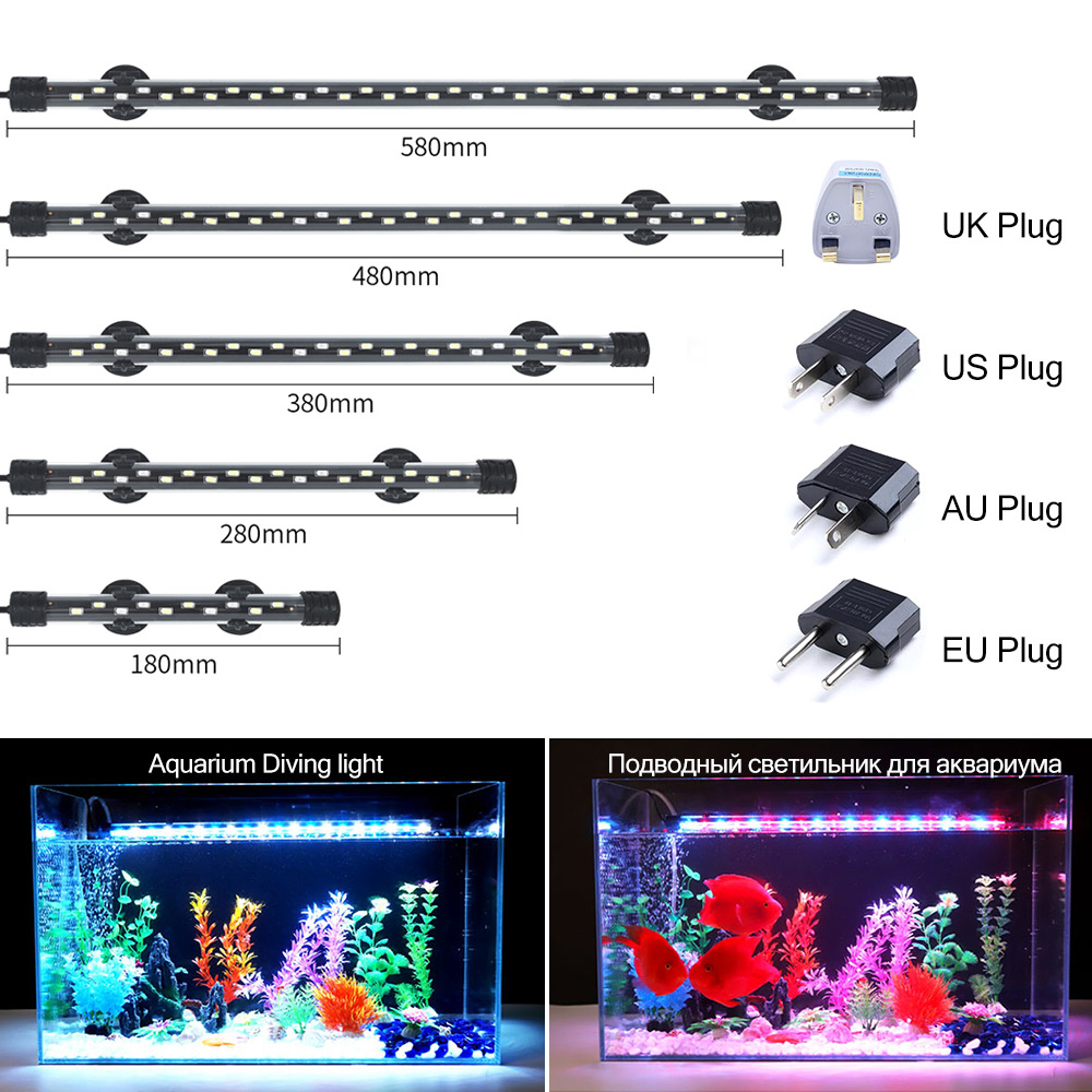 Lampu Akuarium LED 90-260V Lam - Aquarium Marine Lights ulasan dan harga