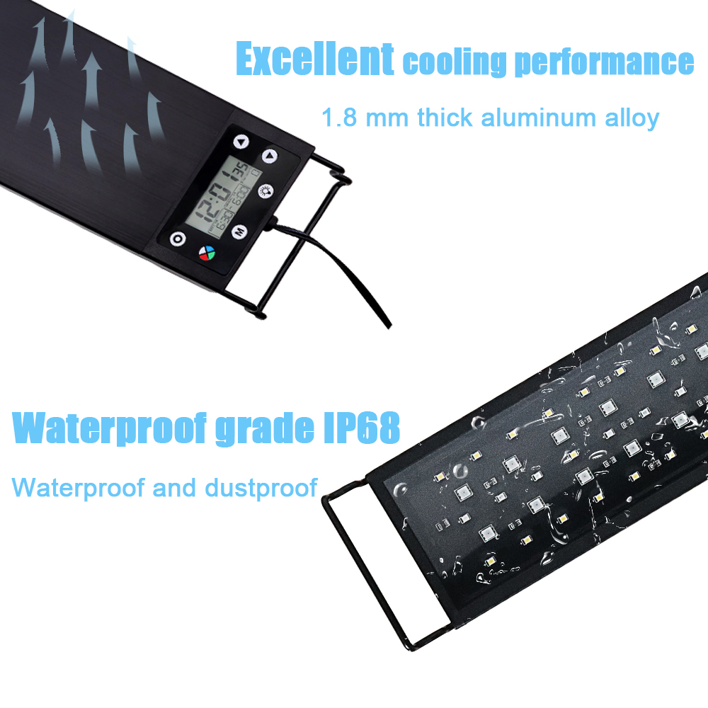 Lampu LED Spektrum Penuh 24/7  - Aquarium Marine Lights ulasan dan harga